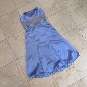 Alfred Angelo Sky Blue Cocktail Bridesmaid Dress